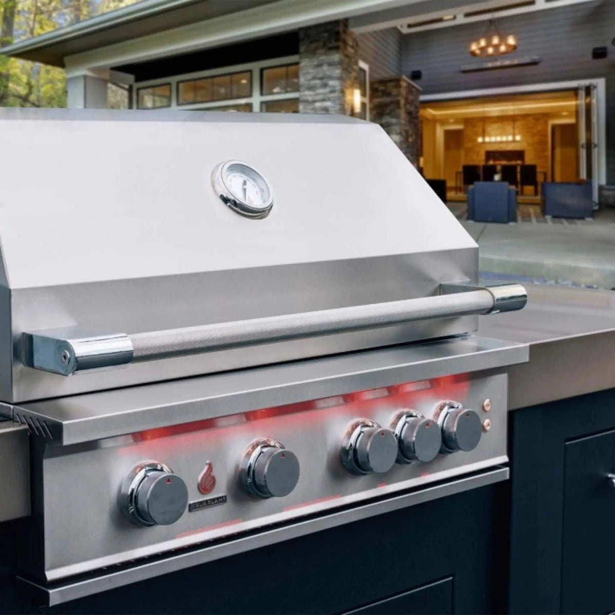 TrueFlame Built-In Stainless Steel Freestanding Gas Grills With Deluxe Cart [TF25/32/40] (SAK76845) by SAKSBY WHOLESALE