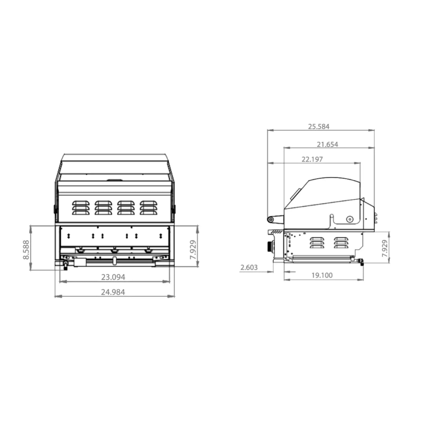 TrueFlame E-Series Built-In Stainless Steel Gas Grill [TFE25/32] (SAK13784) by SAKSBY WHOLESALE