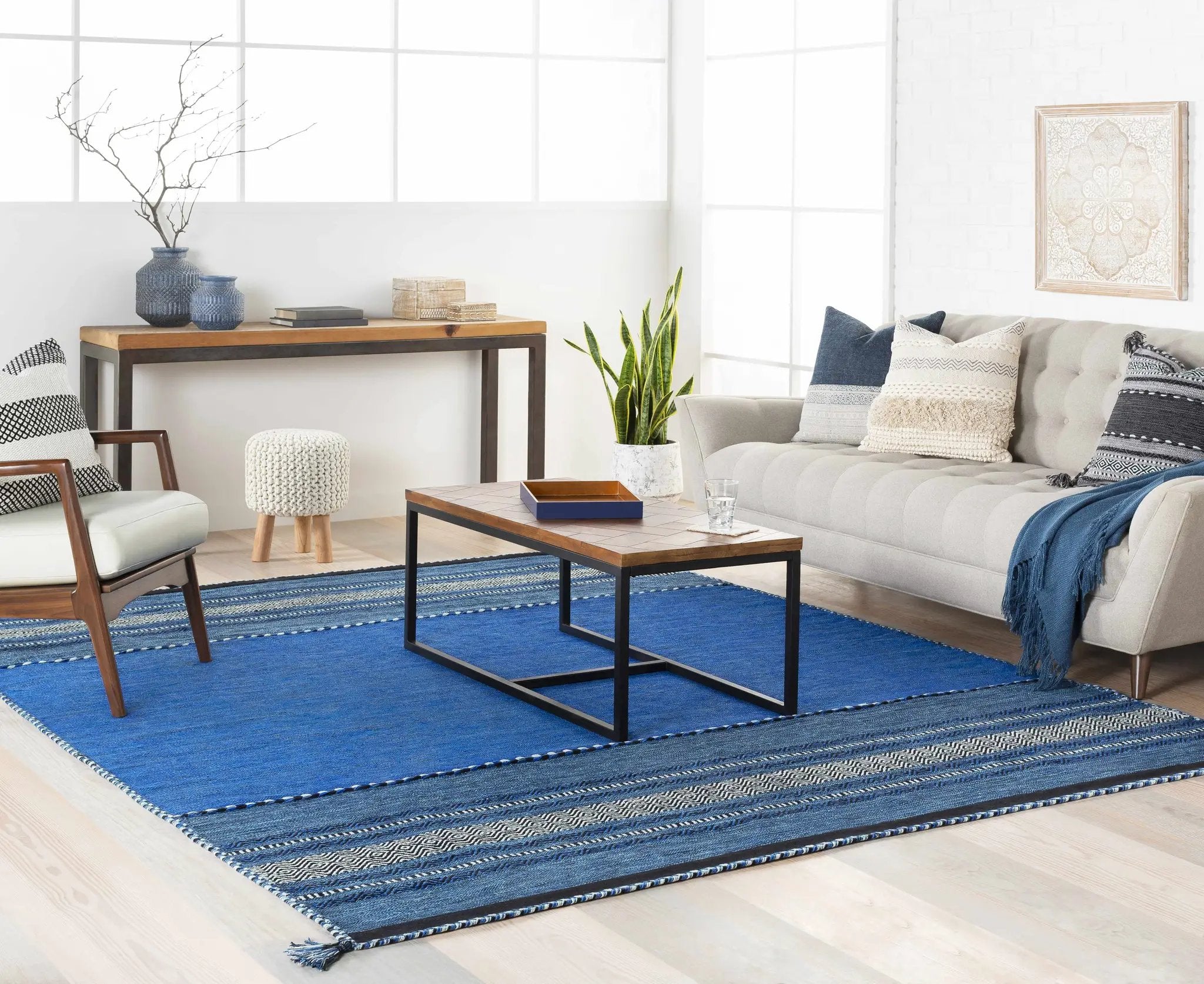 Roslindale Wood-Frame Wall Art Piece - Clearance by Boutique Rugs