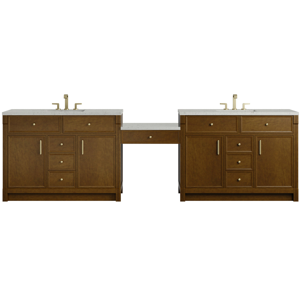 James Martin Bellshire 120" Double Bathroom Vanity, Honey Oak, view 26
