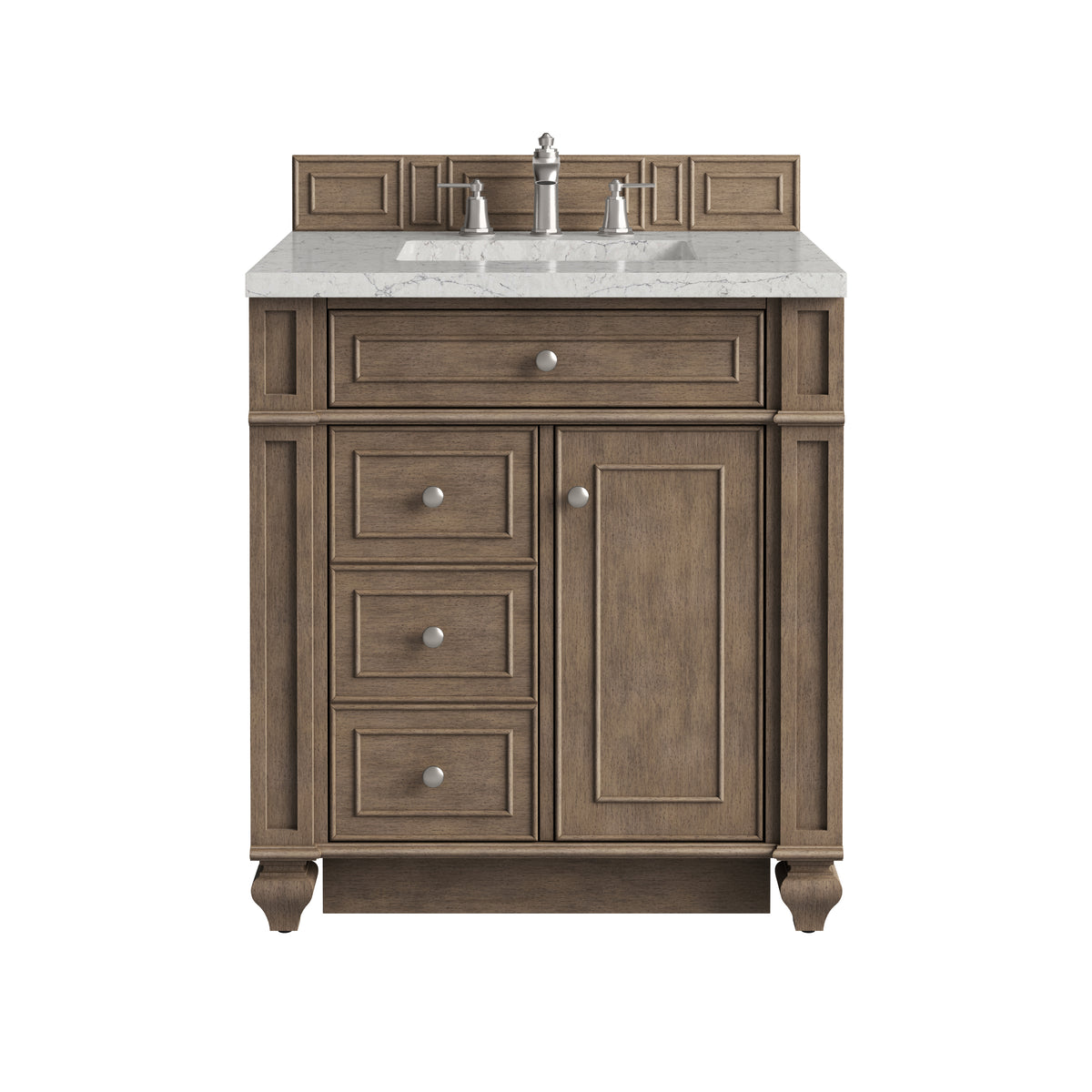 James Martin Bristol 30" Single Bathroom Vanity, Whitewashed Walnut, view 33