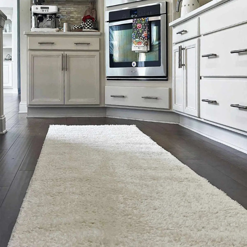 Judy White Washable Area Rug - Clearance by Boutique Rugs