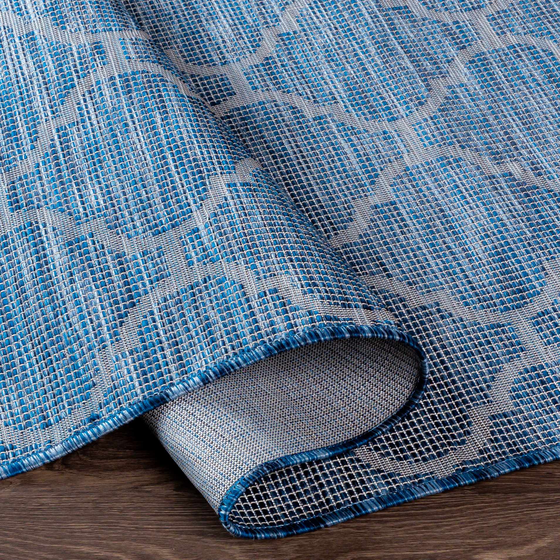 Blue Moolap Outdoor Rug - Clearance by Boutique Rugs