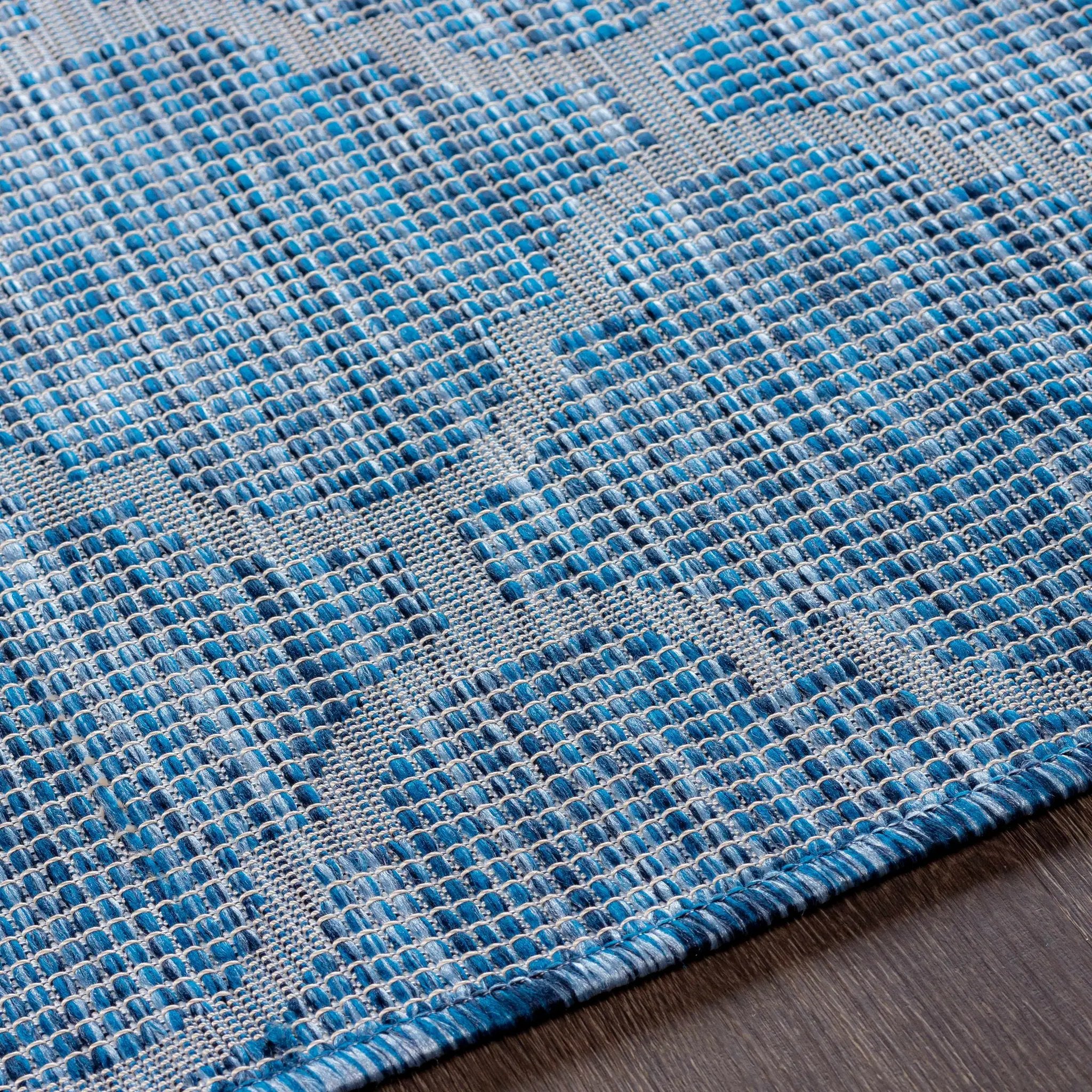 Blue Moolap Outdoor Rug - Clearance by Boutique Rugs