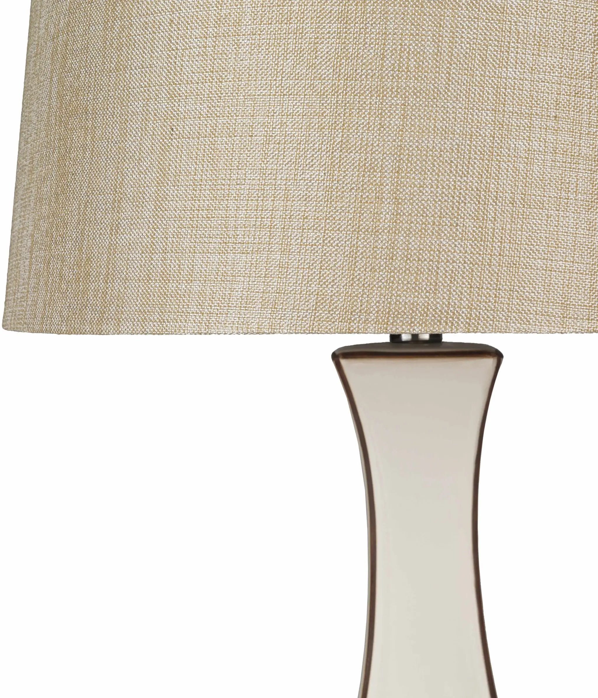 Tuka Tan Ceramic Table Lamp - Clearance by Boutique Rugs