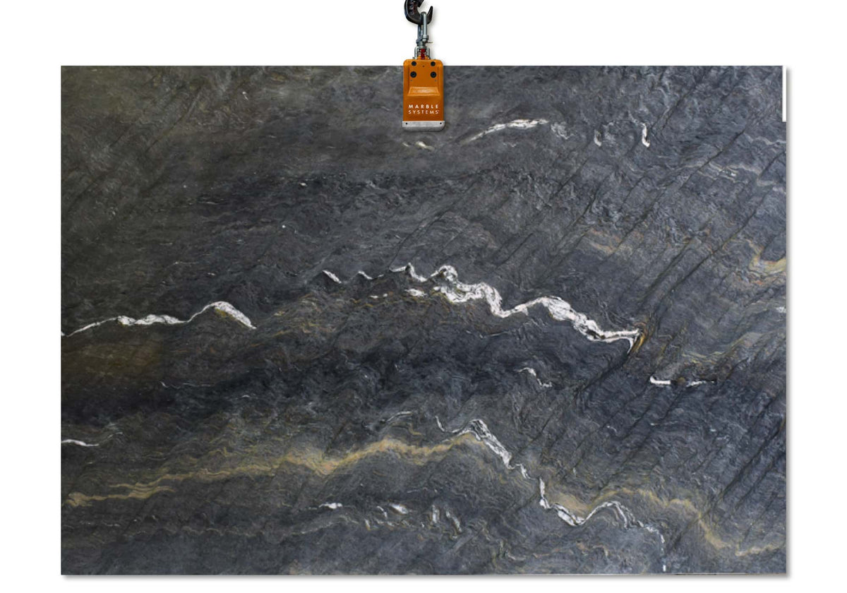 Tungsten Polished Quartzite Slab Random