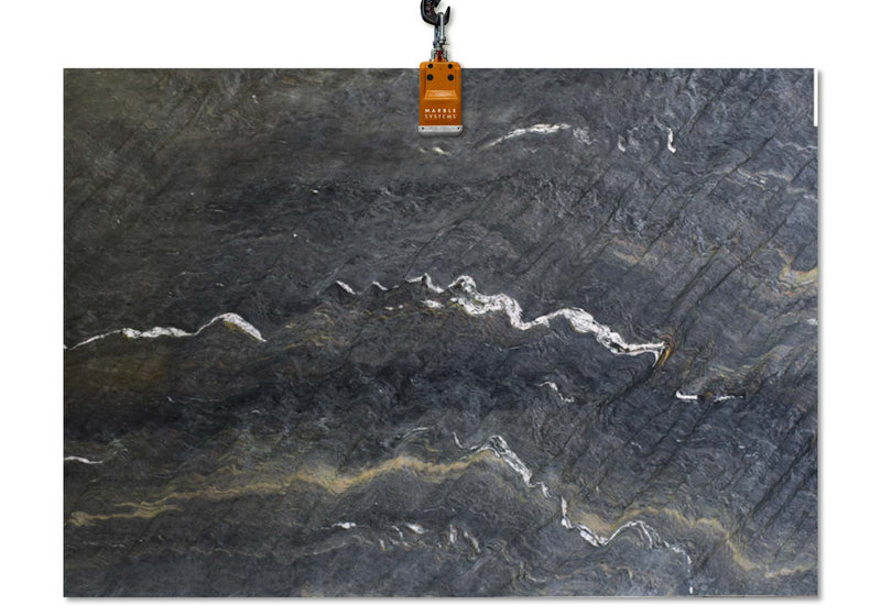 Tungsten Polished Quartzite Slab Random
