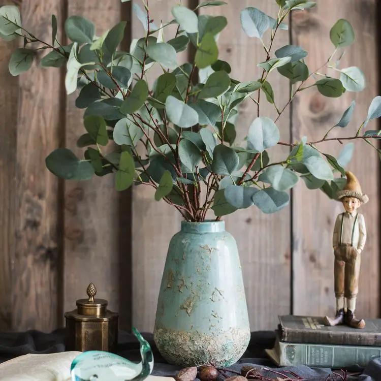 Turquoise Ceramic Vase by RusticReach