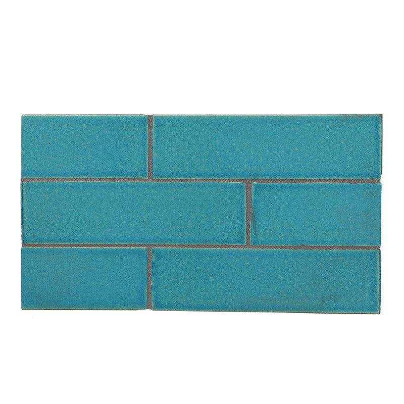 Turquoise Flats Fine Textured Glazed Terracotta Tiles 2 1/8x7 1/2 Thin Brick Fine Textured 4x8 Tiles