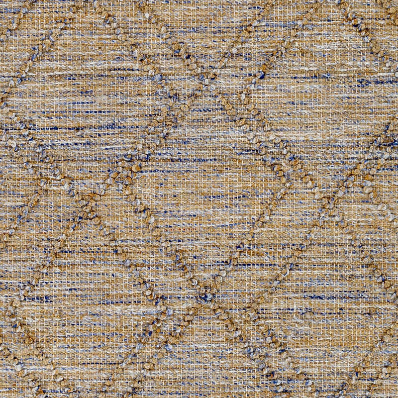 Buse Hand Woven Beige & Blue Area Rug - Clearance by Boutique Rugs