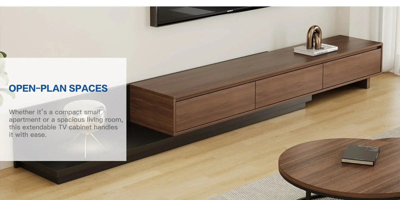 TV Cabinet - Adjustable Walnut Large by House Of Avana