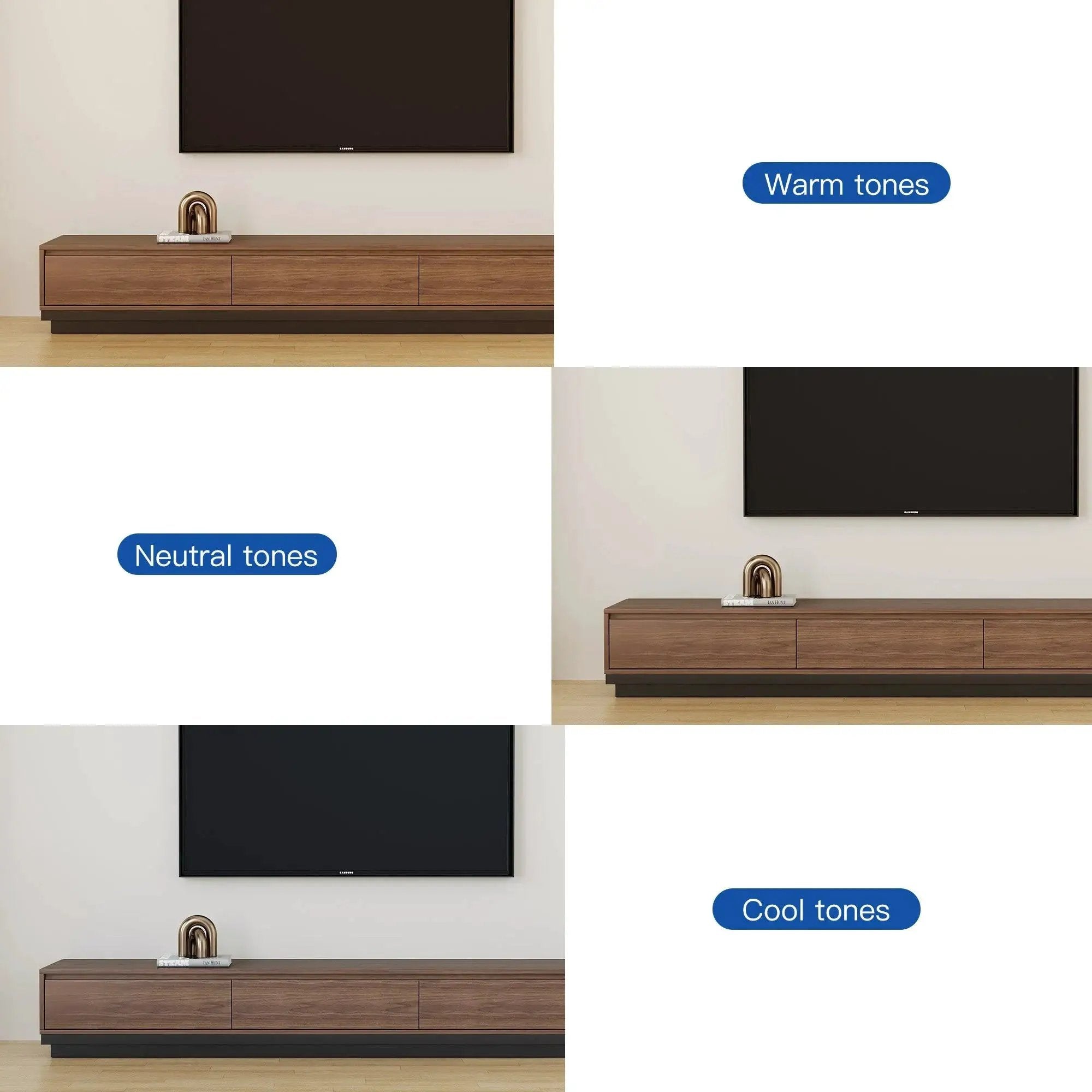 TV Cabinet - Adjustable Walnut Large by House Of Avana
