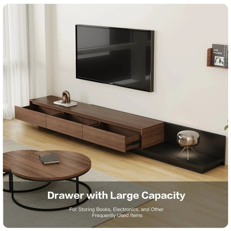 TV Cabinet - Adjustable Walnut Large by House Of Avana