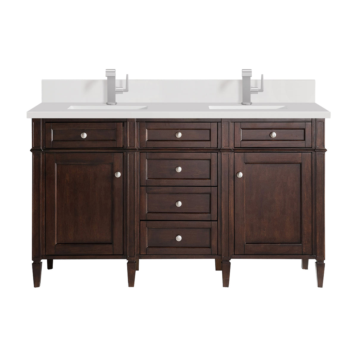 James Martin Brittany 60" Double Bathroom Vanity, Burnished Mahogany, view 31