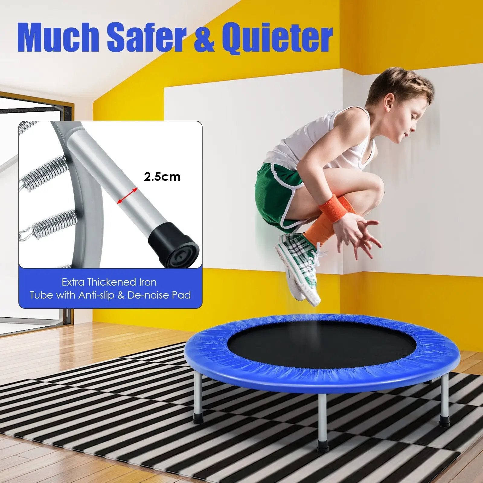 38 Inch Mini Folding Trampoline Portable by DirectDeals