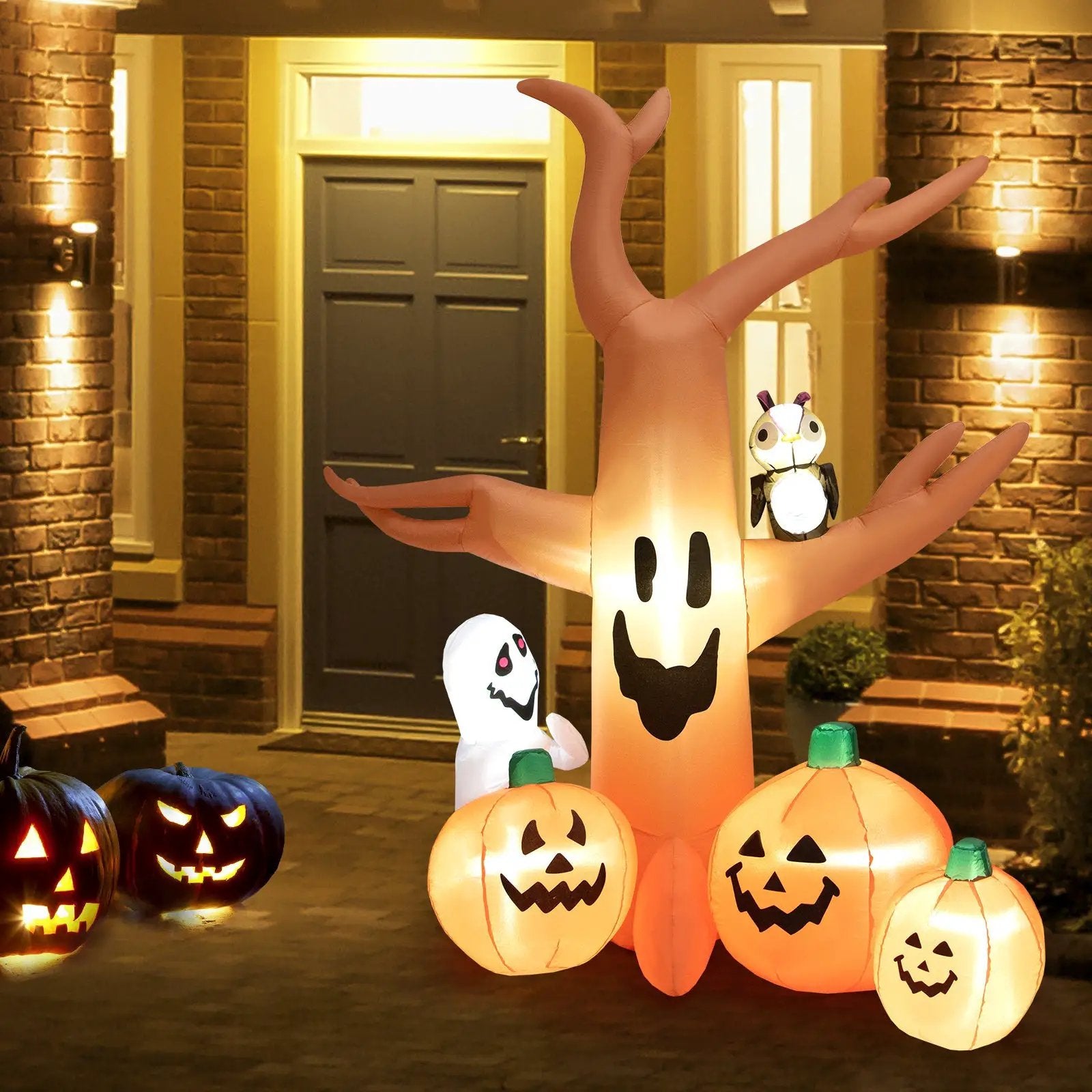 8 Feet Halloween Inflatable Dead Tree with LED Lights by DirectDeals