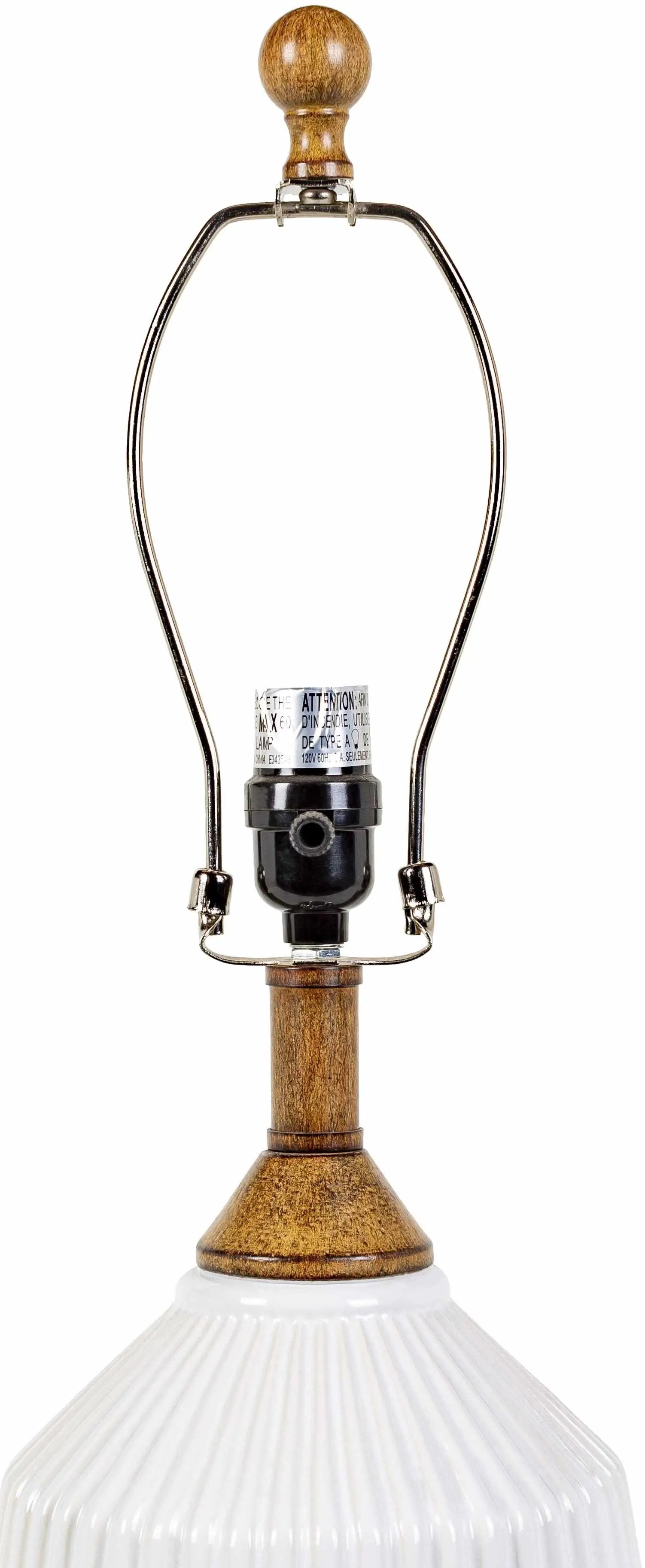Tramutola White Table Lamp by Boutique Rugs