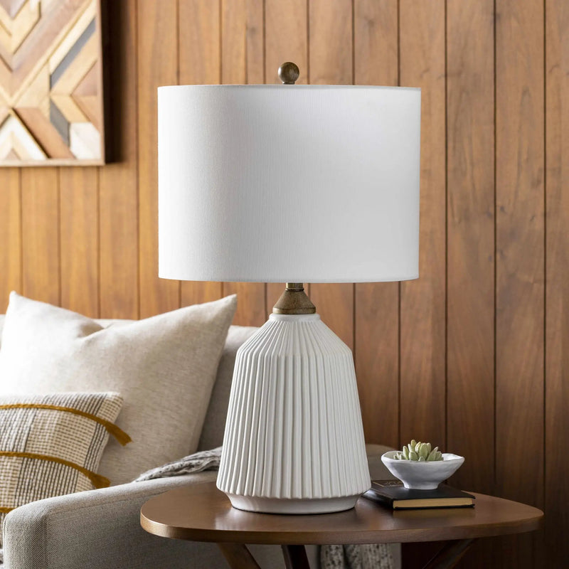 Tramutola White Table Lamp by Boutique Rugs