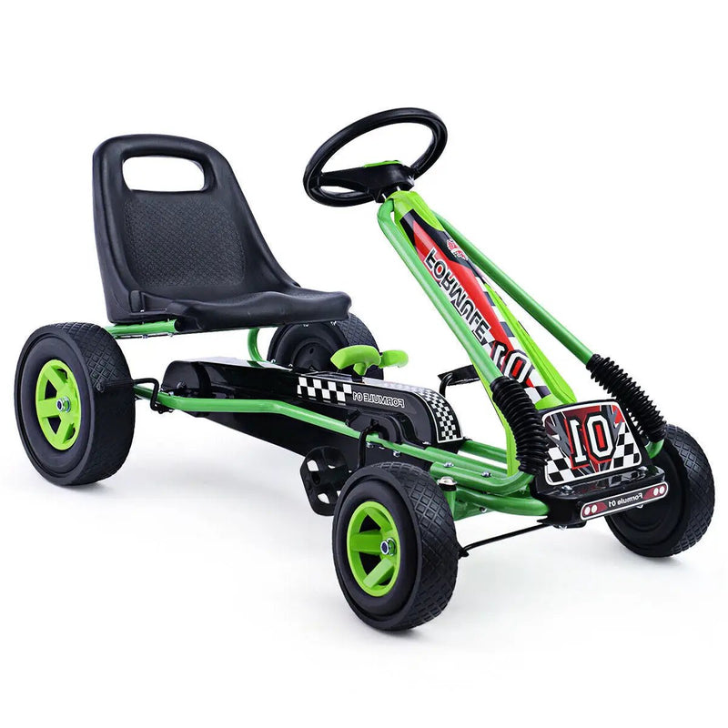 4 Wheels Kids Ride On Pedal Powered Bike Go Kart Racer Car Outdoor Play Toy by DirectDeals