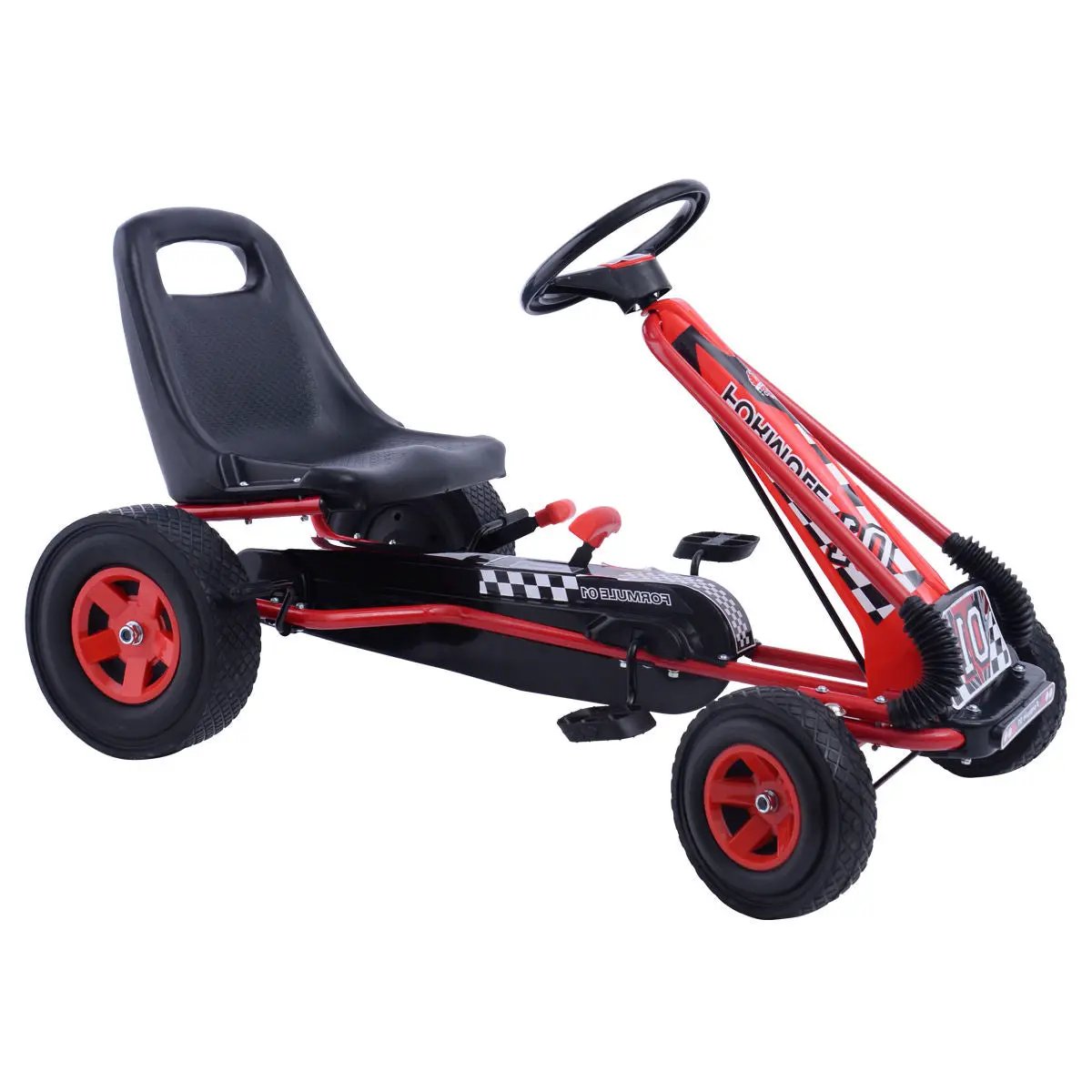 4 Wheels Kids Ride On Pedal Powered Bike Go Kart Racer Car Outdoor Play Toy by DirectDeals