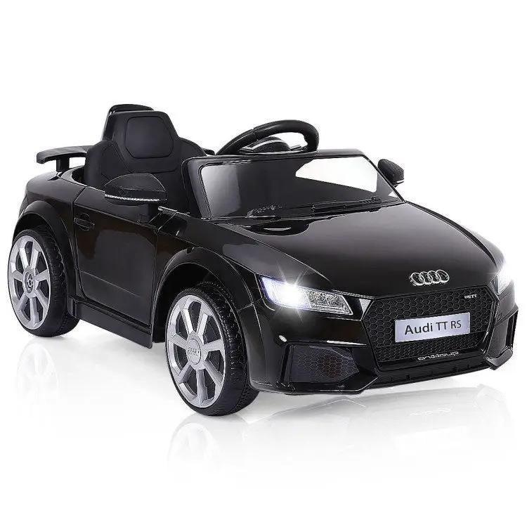 12V Kids Electric Ride on Car with Remote Control and Music Function-Black by DirectDeals