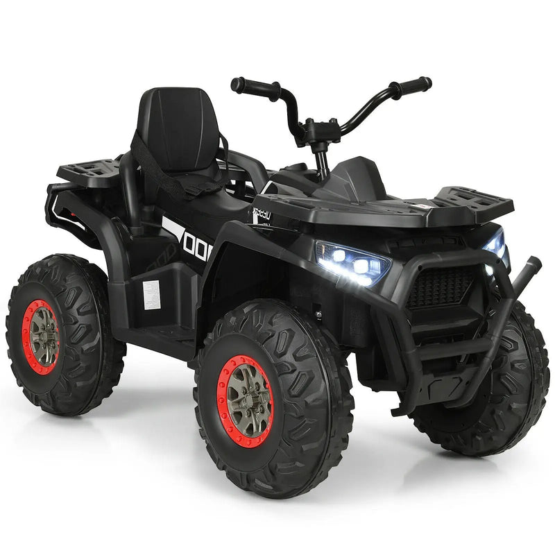 12 V Kids Electric 4-Wheeler ATV Quad with MP3 and LED Lights by DirectDeals