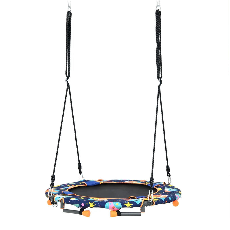 Convertible Swing and Trampoline Set with Upholstered Handrail by DirectDeals