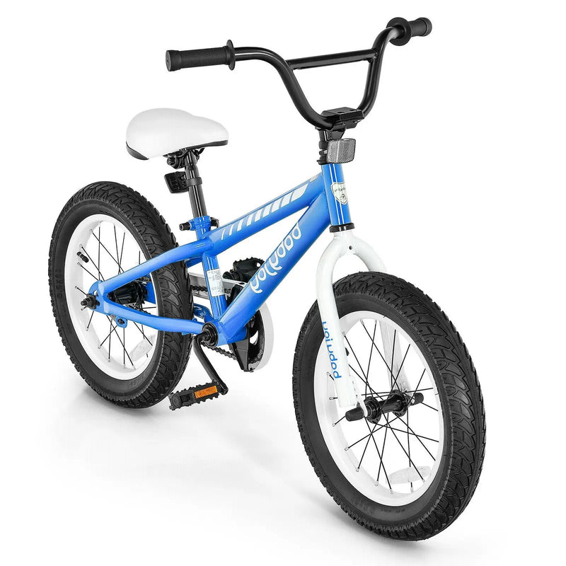 16 Inch Kids Bike Bicycle with Training Wheels for 5-8 Years Old Kids by DirectDeals
