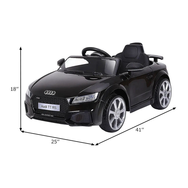 12V Kids Electric Ride on Car with Remote Control and Music Function-Black by DirectDeals