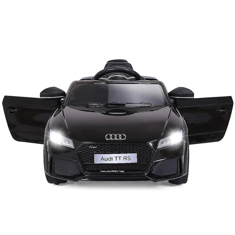 12V Kids Electric Ride on Car with Remote Control and Music Function-Black by DirectDeals