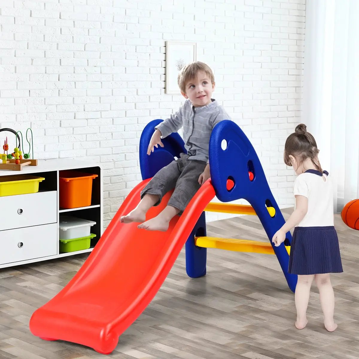 2 Step Children Folding Plastic Slide by DirectDeals