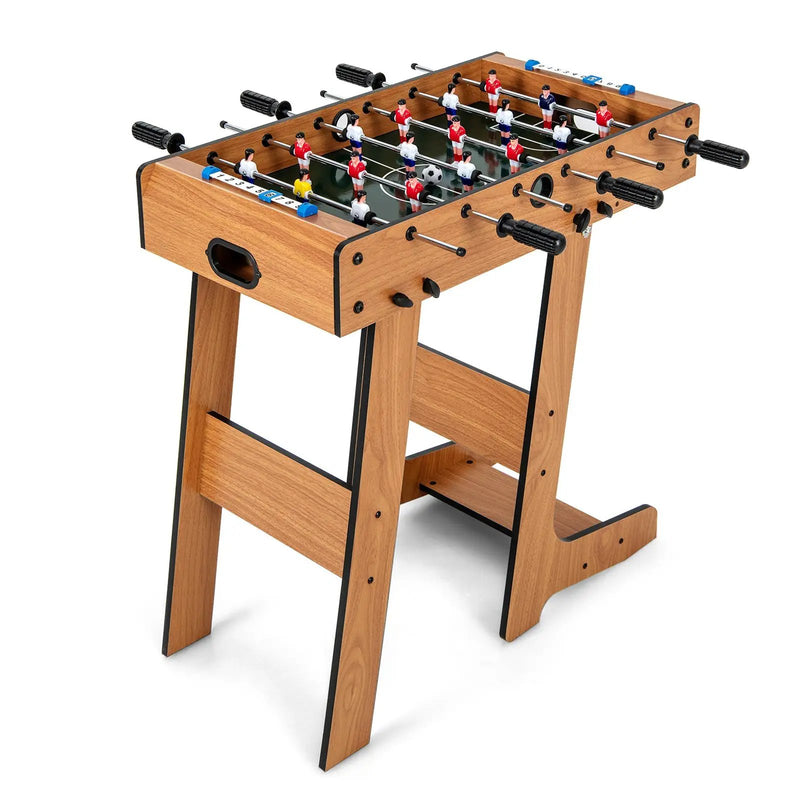 Space Saving Table Football with Durable Handle and 2 Footballs by DirectDeals