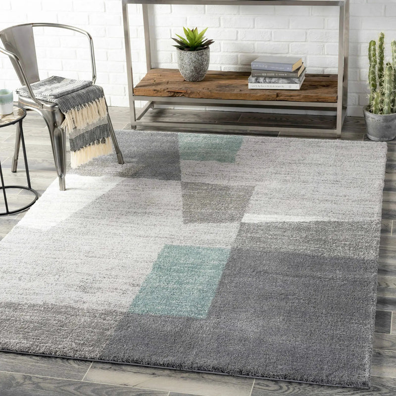 Tytherington Geometric Sage Area Rug - Clearance by Boutique Rugs