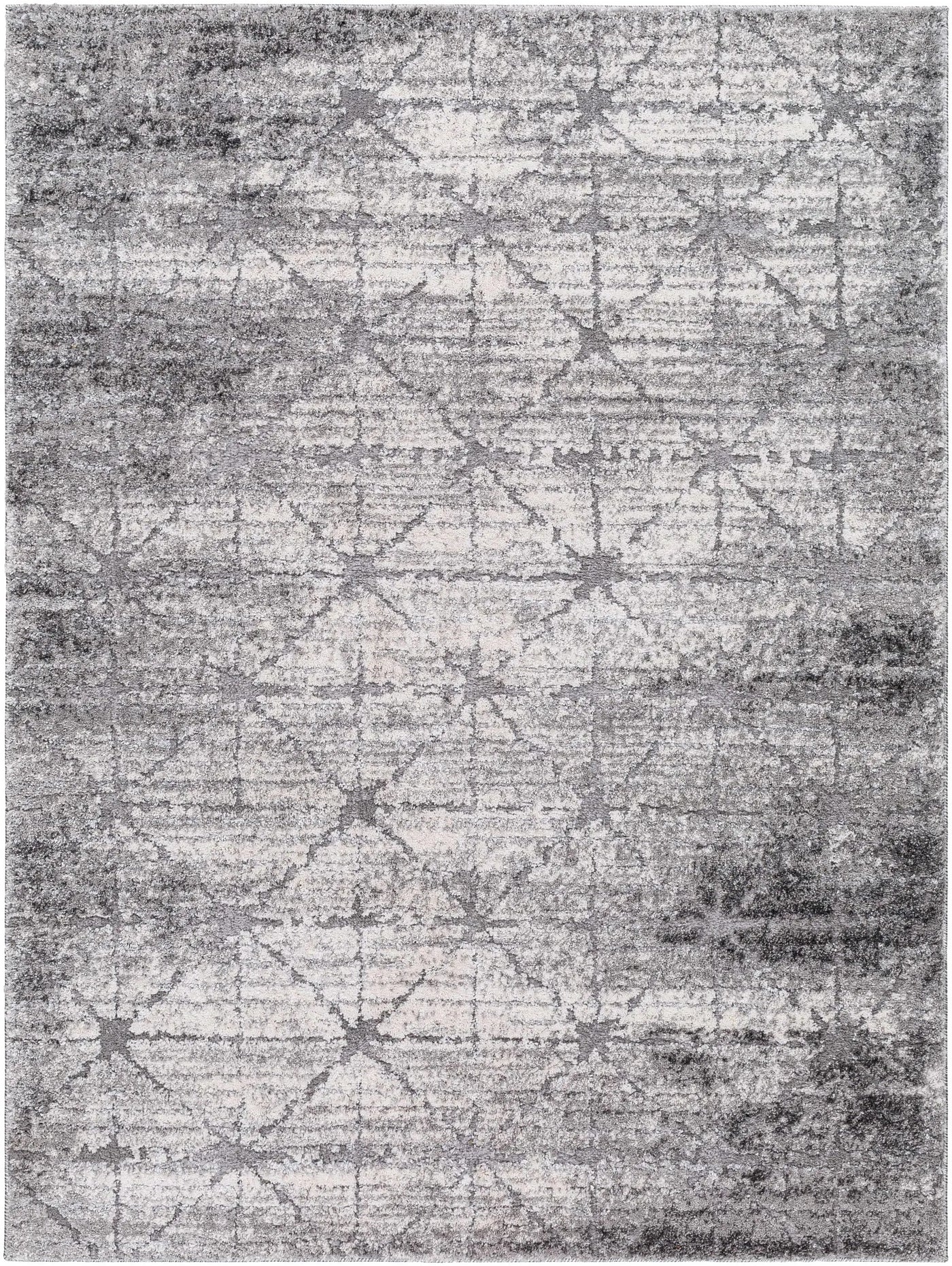 Tyree Distressed Gray Trellis Area Rug by Boutique Rugs