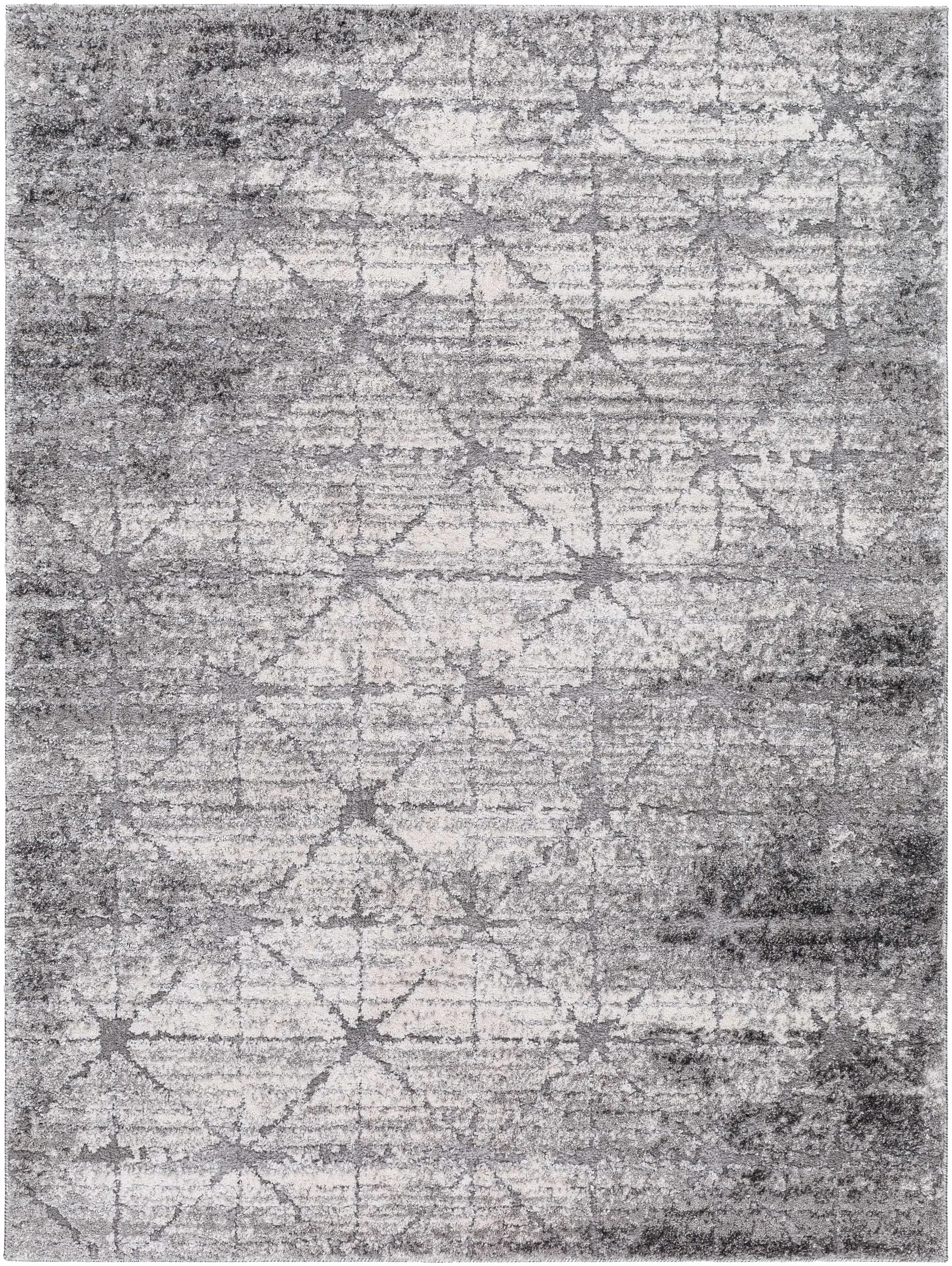 Tyree Distressed Gray Trellis Area Rug by Boutique Rugs