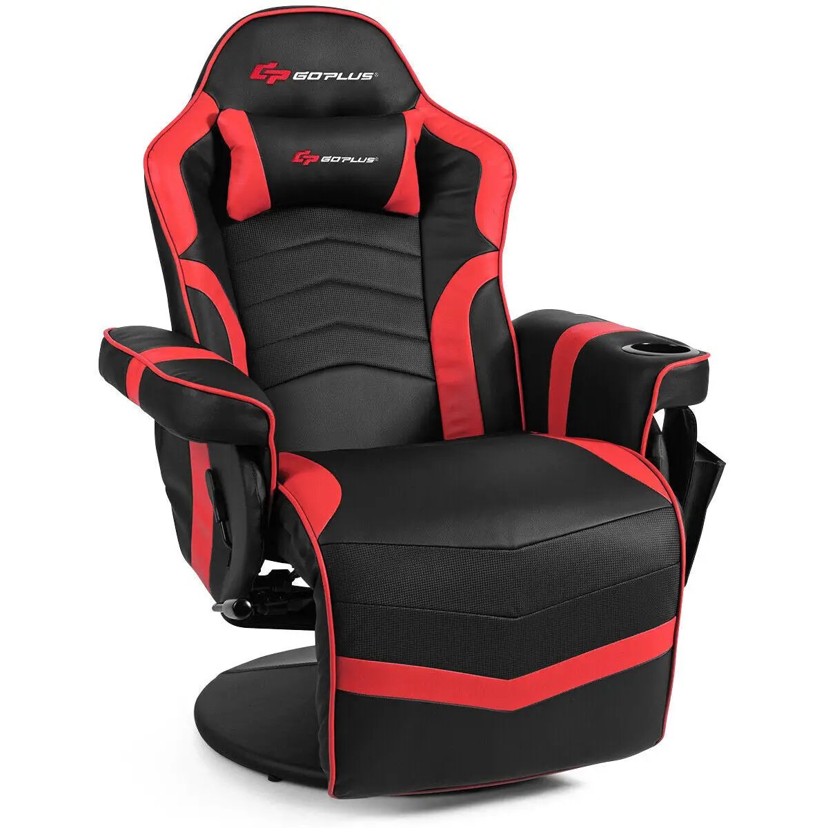 Ergonomic High Back Massage Gaming Chair with Pillow by DirectDeals