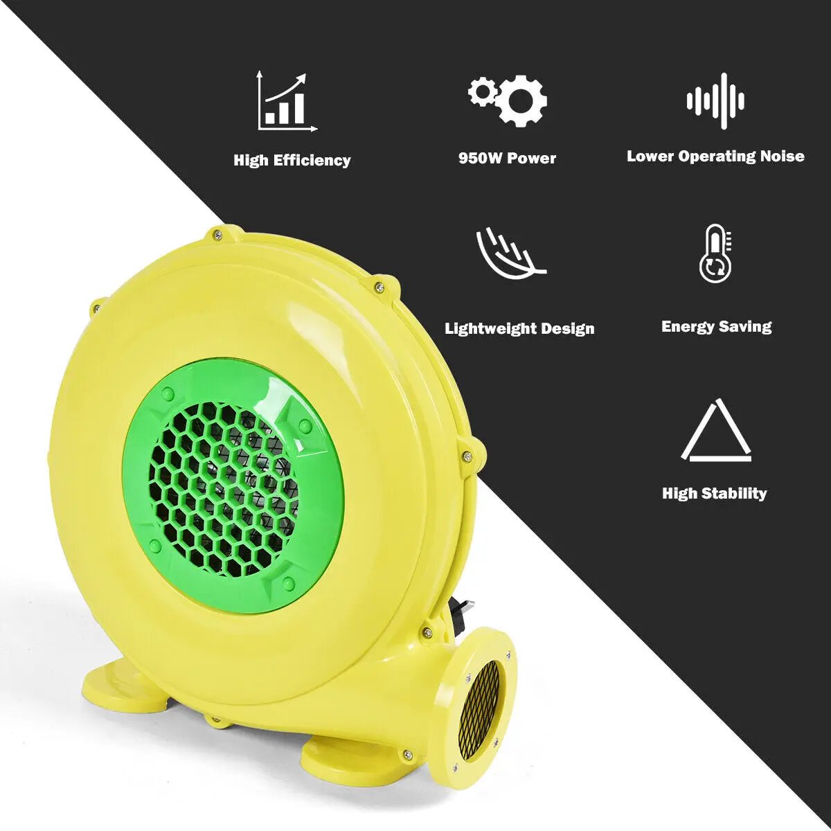 480 W 0.6 HP Air Blower Pump Fan for Inflatable Bounce House by DirectDeals