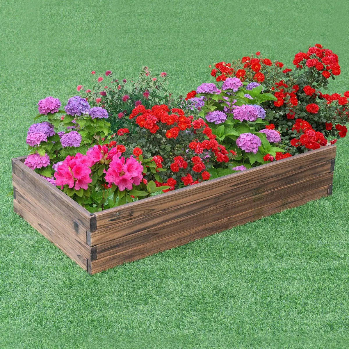 Elevated Wooden Garden Planter Box Bed Kit by DirectDeals