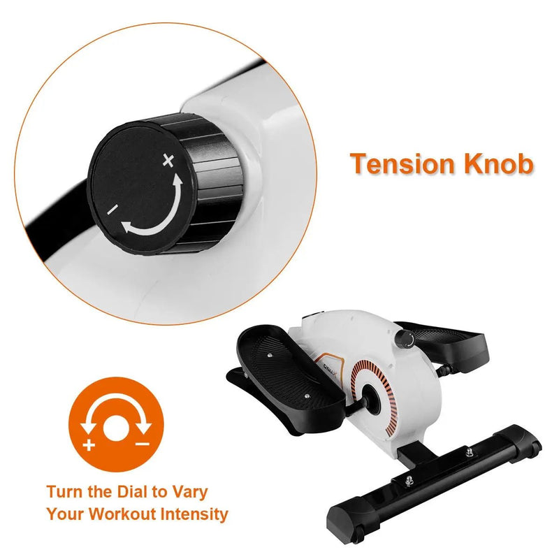Portable Resistance Adjustable Mini Magnetic Elliptical Stepper Machine by DirectDeals