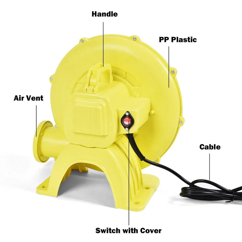 480 W 0.6 HP Air Blower Pump Fan for Inflatable Bounce House by DirectDeals