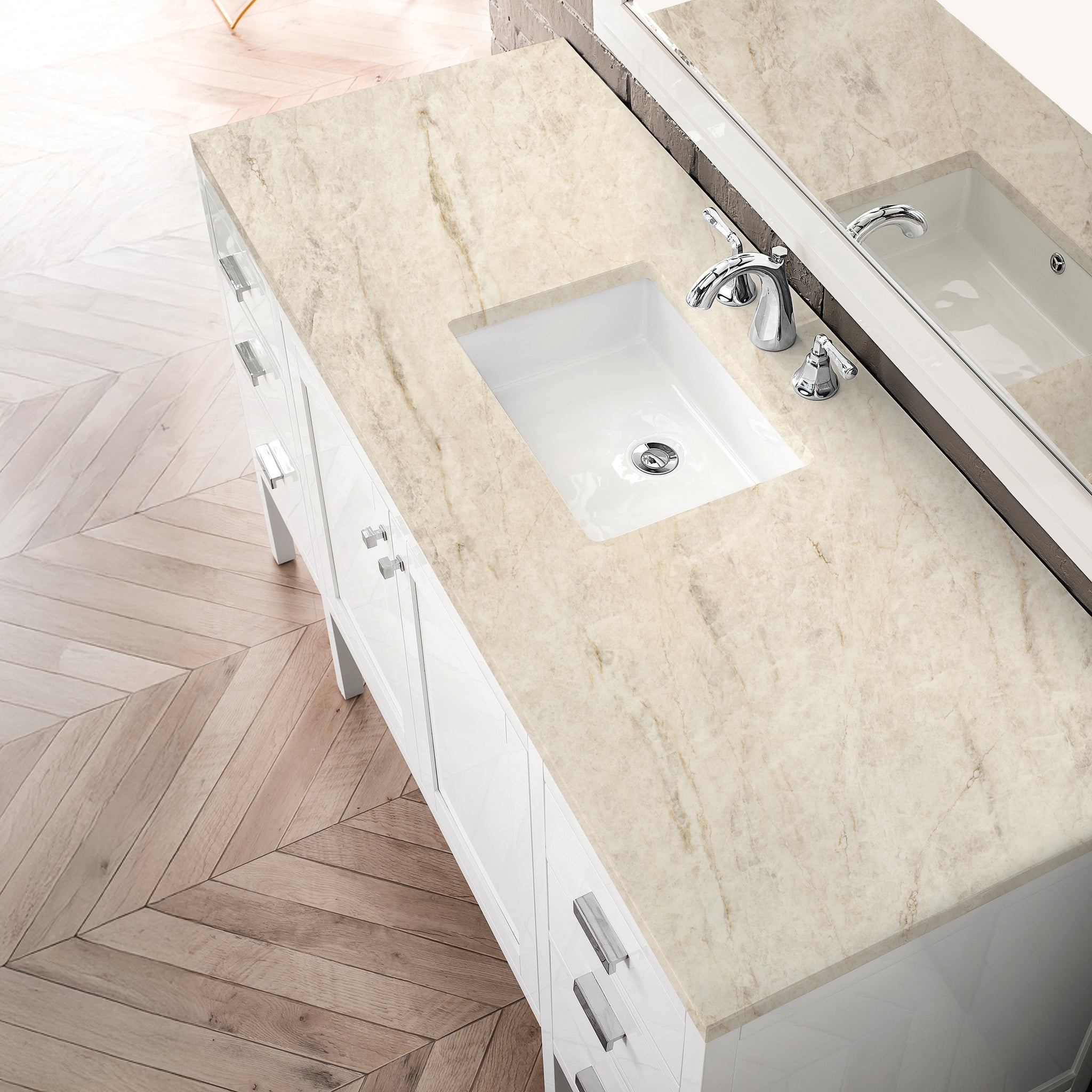 James Martin Addison 60" Single Bathroom Vanity, Glossy White, view 29