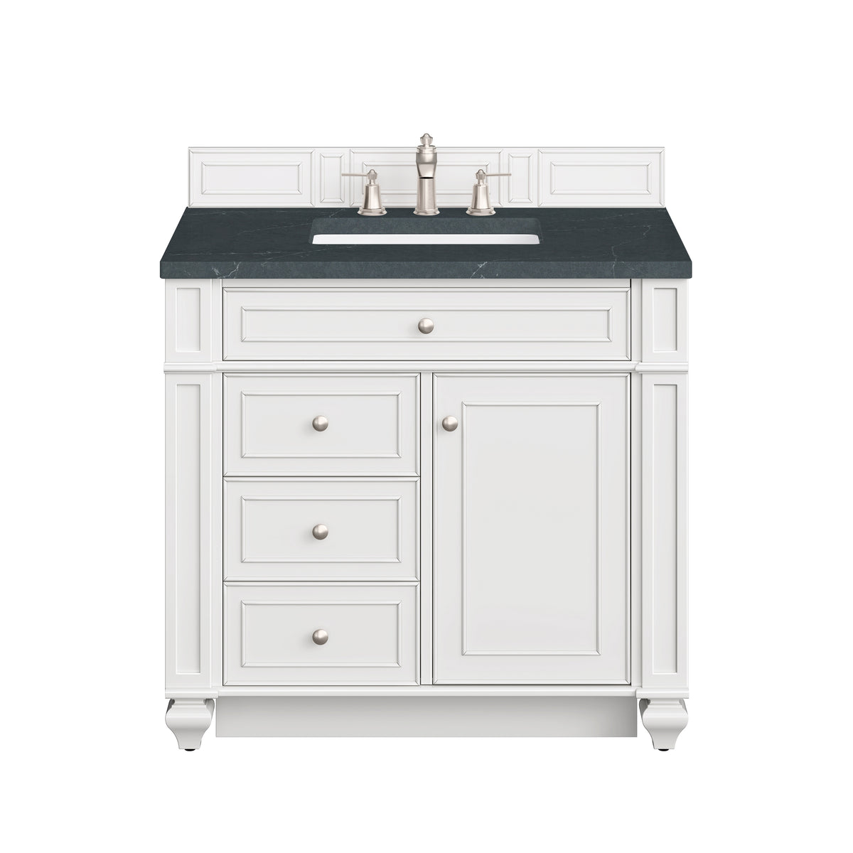 James Martin Bristol 36" Single Bathroom Vanity, Bright White, view 24
