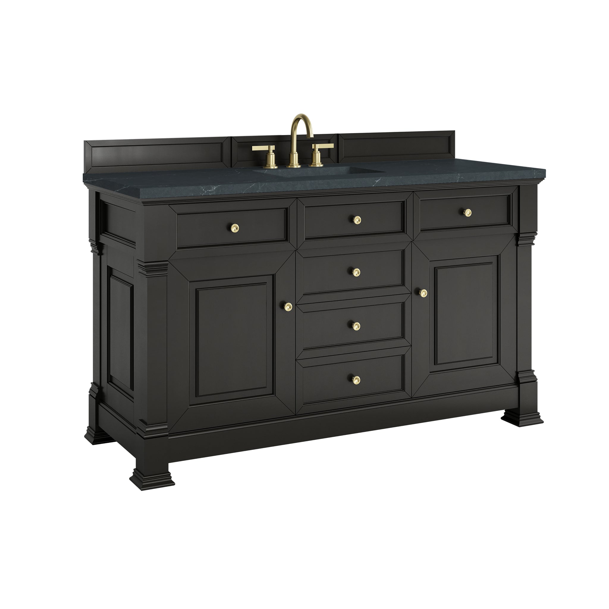 James Martin Brookfield 60" Single Bathroom Vanity, Black Onyx, view 32