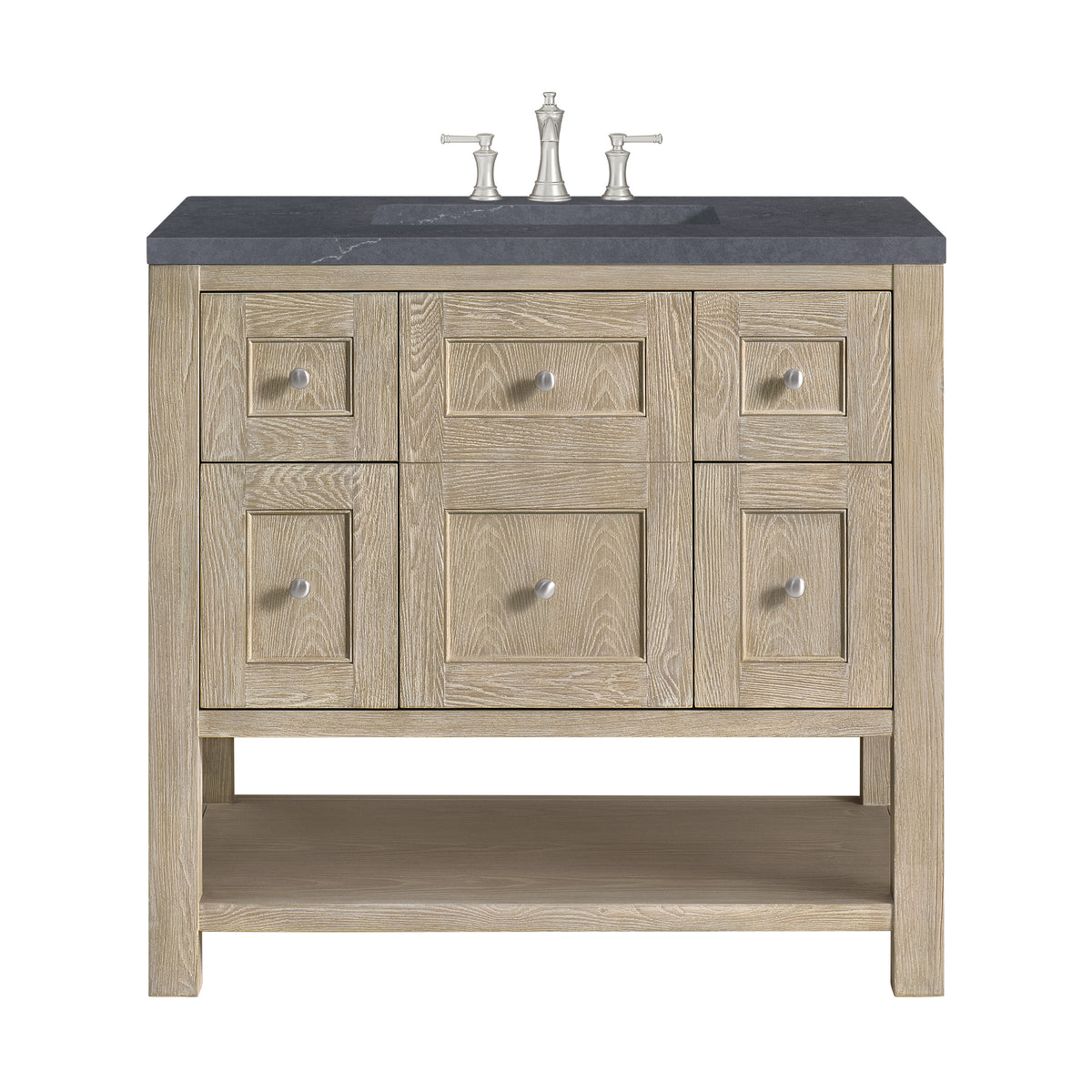 James Martin Breckenridge 36" Single Bathroom Vanity, Whitewashed Oak, view 35