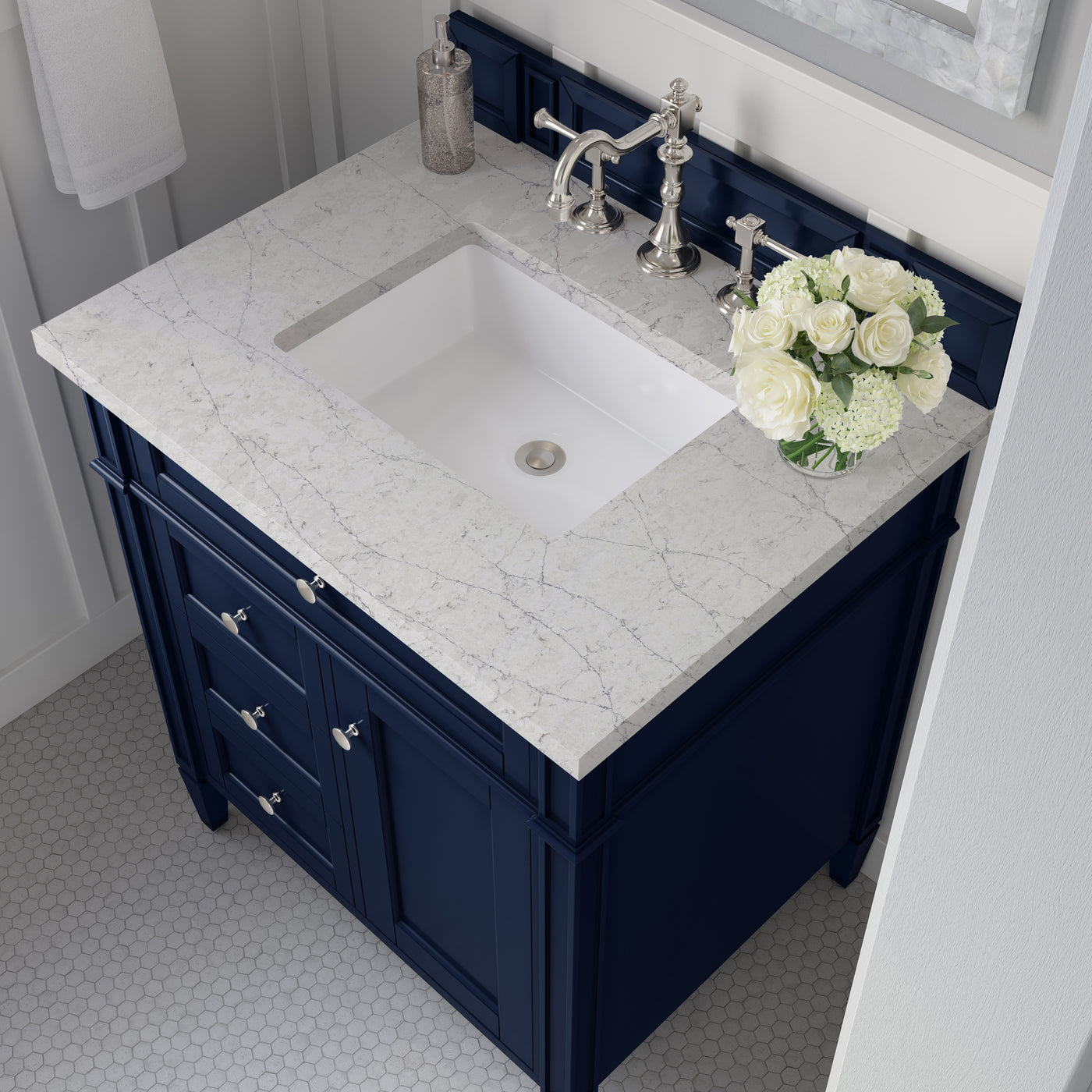 James Martin Brittany 30" Single Bathroom Vanity, Victory Blue, view 31