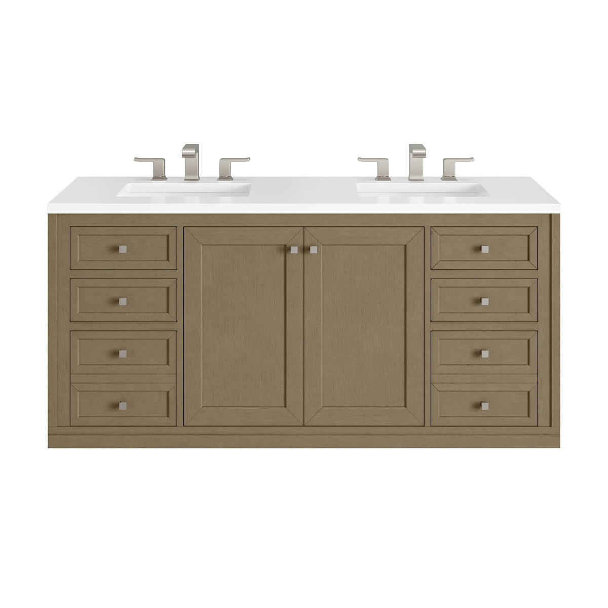 James Martin Chicago 60" Double Bathroom Vanity, Walnut Whisper, view 31