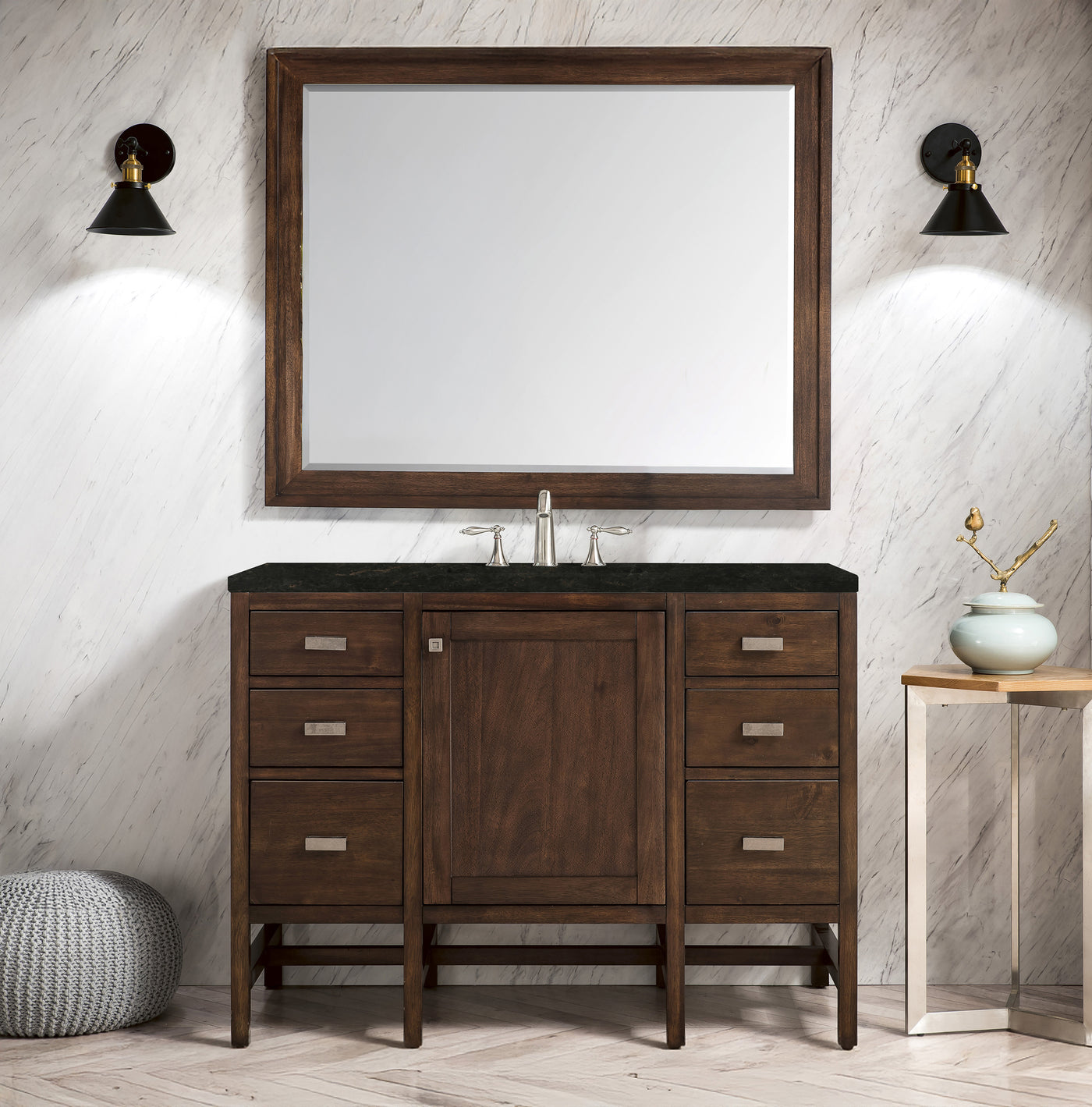 James Martin Addison 48" Single Bathroom Vanity, Mid-Century Acacia by James Martin