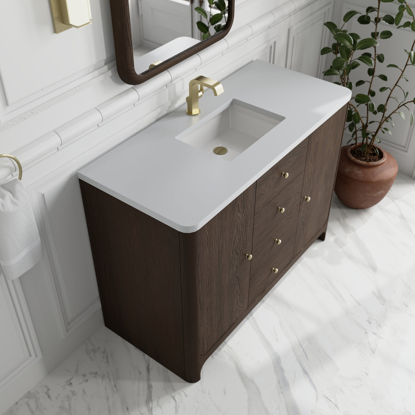 James Martin Gracyn 48" Single Bathroom Vanity, Sable, view 25