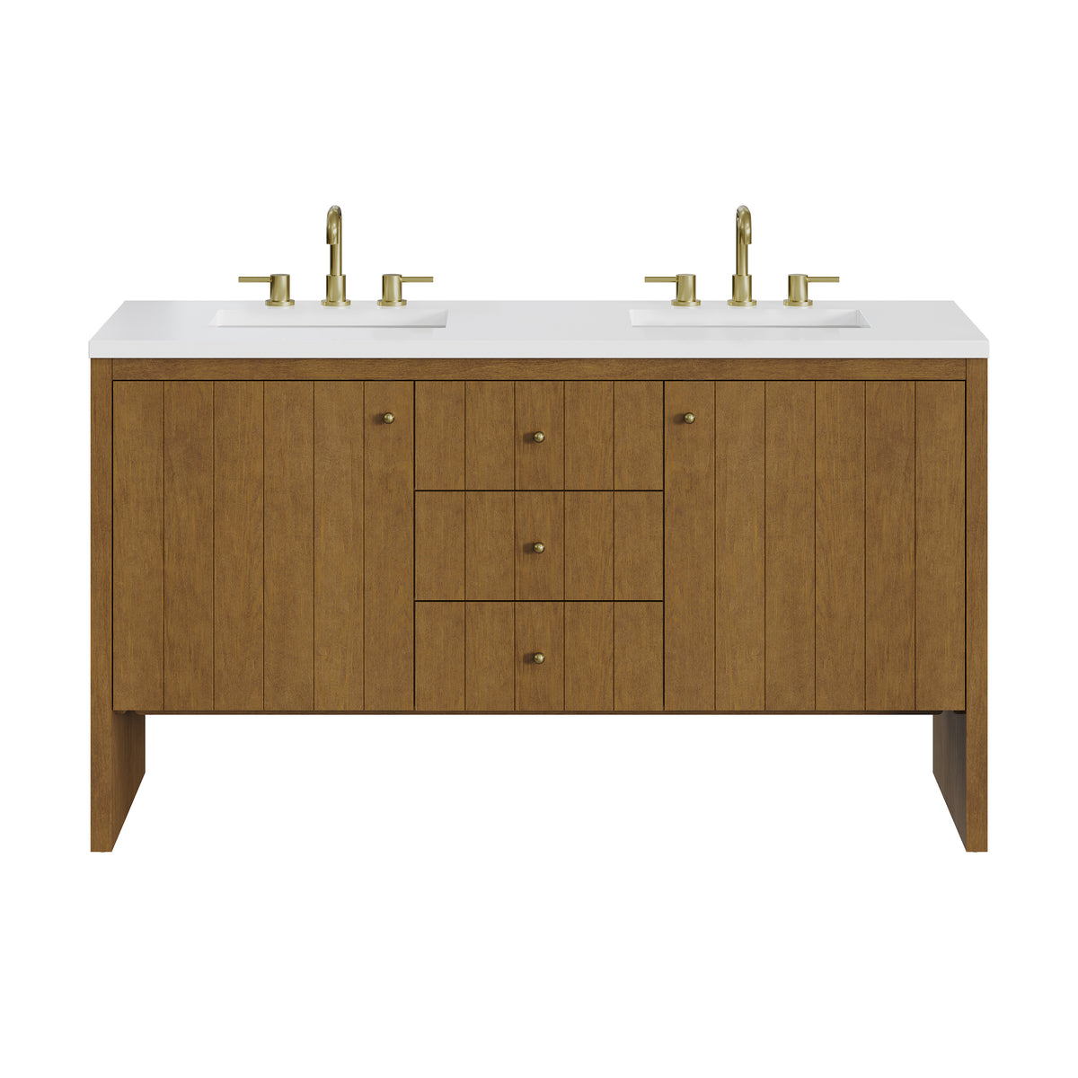 James Martin Hudson 60" Double Bathroom Vanity, Honey Oak, view 37