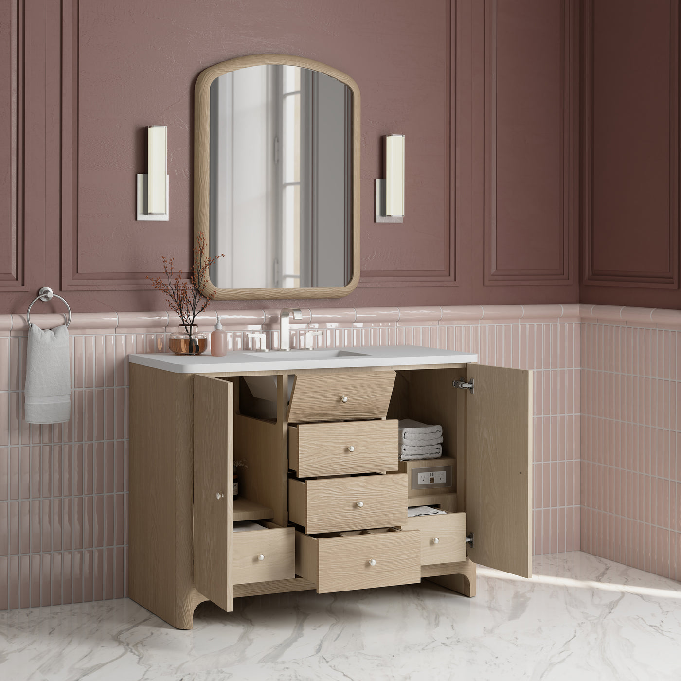 James Martin Gracyn 48" Single Bathroom Vanity, Coastal Driftwood, view 27